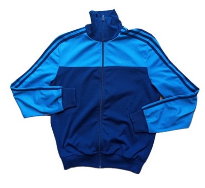 Adidas Vintage 80s 90s Beckenbauer Jacke blau navy blue Track Jacket Sz. S