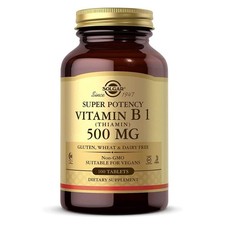 Solgar Vitamin B1 Thiamin 500 mg 100 Tablets, Energy Metabolism