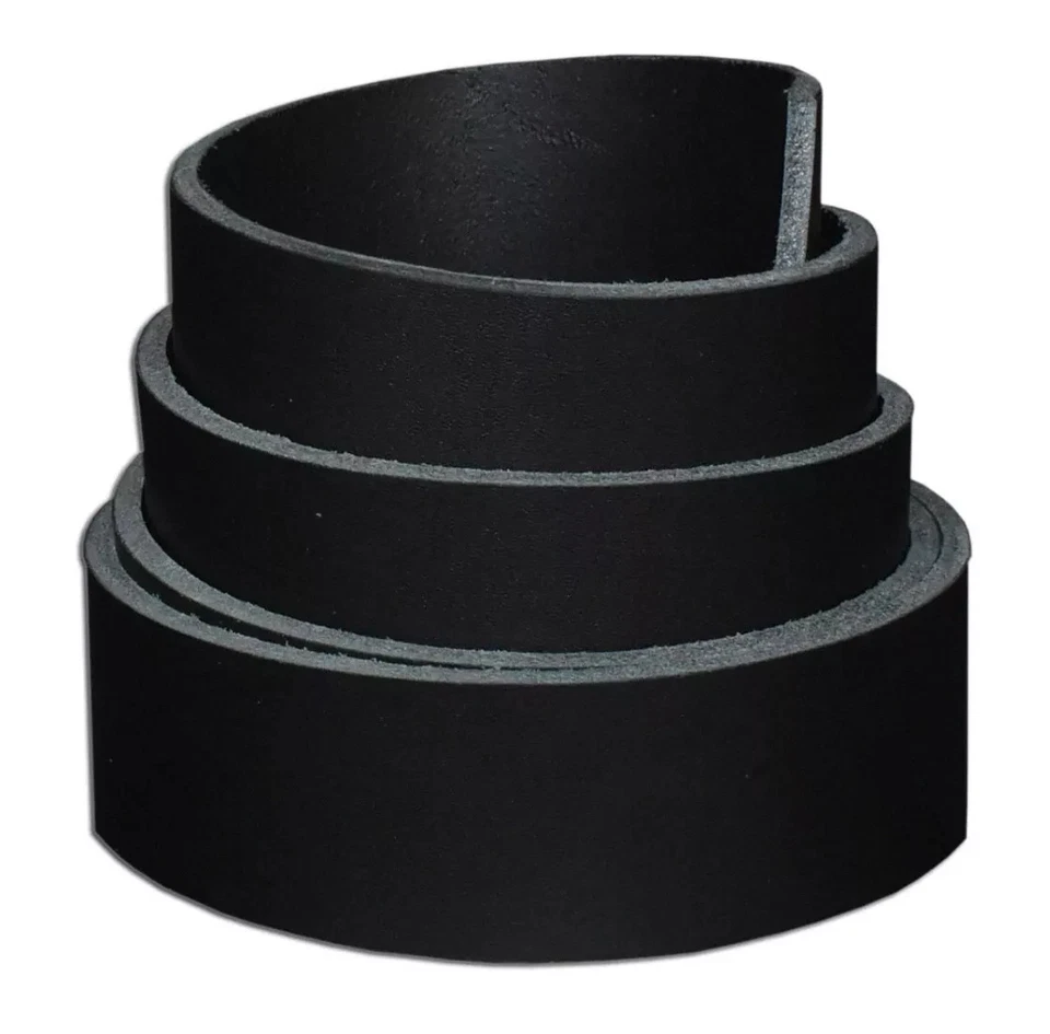 5/6 OZ (2.0-2.4 mm) MARRÓN-NEGRO TIRA CUERO CINTURÓN HERRAMIENTA 50-60-72-84 PULGADAS LARGO Foto 3 de 4