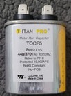 Titan Pro 5.0 mfd run capacitor Oval Motor Run Capacitor 5 MFD 440/370  — photo 1