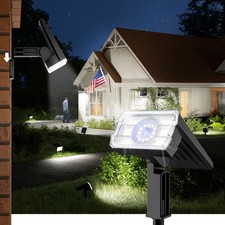 BITPOTT Bright Solar Spot Lights Outdoor, 58 LED/12000K/3 Modes Solar Lights ...