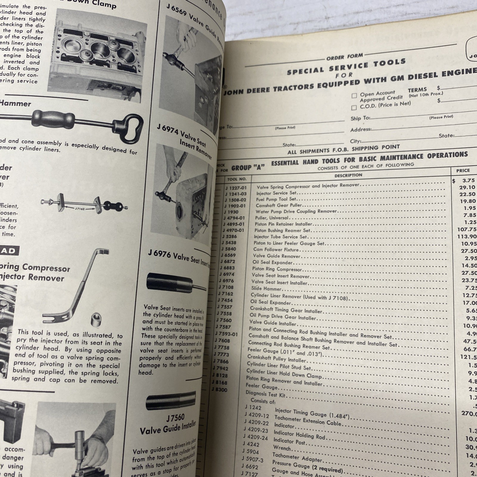 1958 59 60  John Deere General Sales Manual  Service Bulletins JM-12