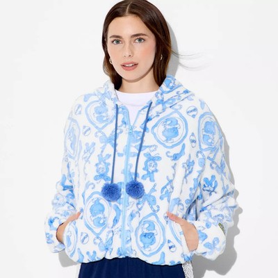 Women Grinch Zip-Up Graphic Hooded Sweatshirt