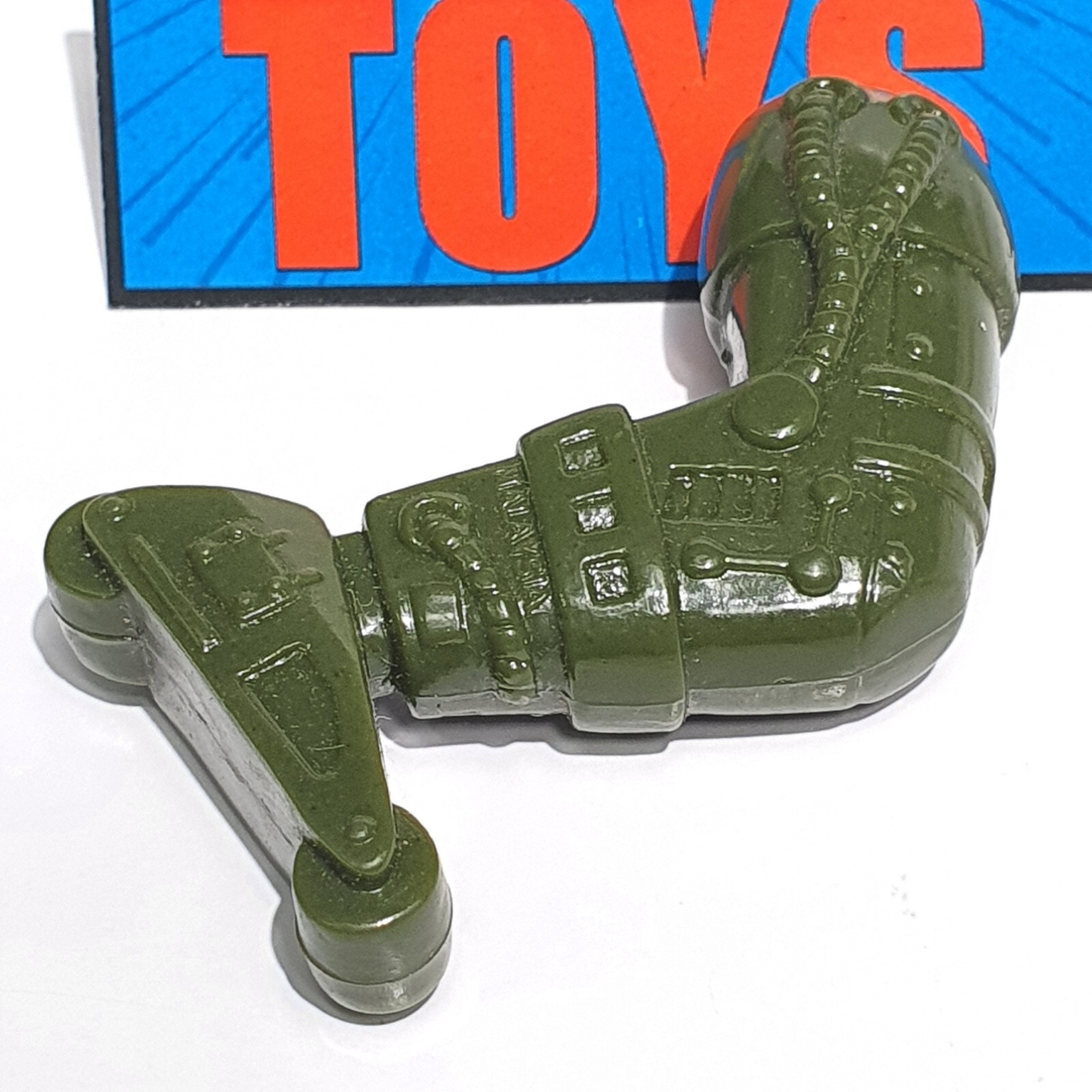 Vtg MOTU Multi Bot RIGHT LEG original 1986 green figure body part roller blade