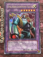 Evil Hero Lightning Golem - GLAS-EN039 - Ultra Rare - 1st Edition - NM
