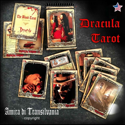 vampire tarot card deck guide book vintage oracle dracula transylvania