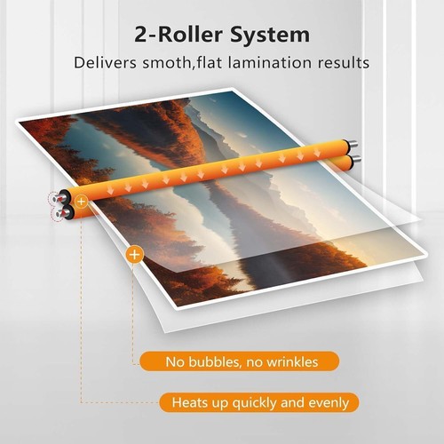 2-in-1 Hot Cold A4 A5 Laminating Machine with 2 Modes for Home Office School US - Picture 7 of 7