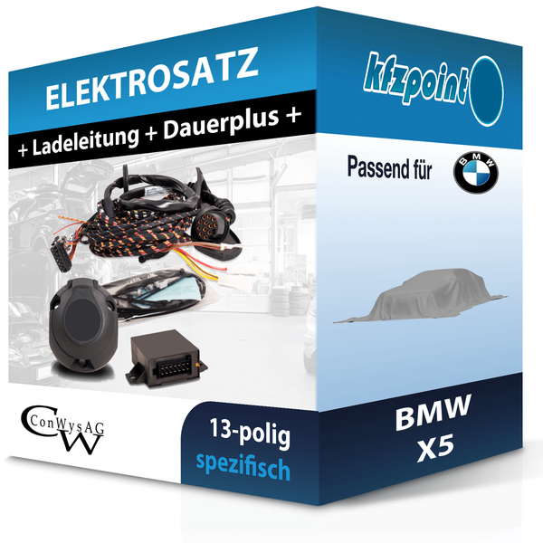 für BMW X5 04.2023-Jetzt Conwys E-Satz 13Polig Fahrzeugspezifisch NEU-image