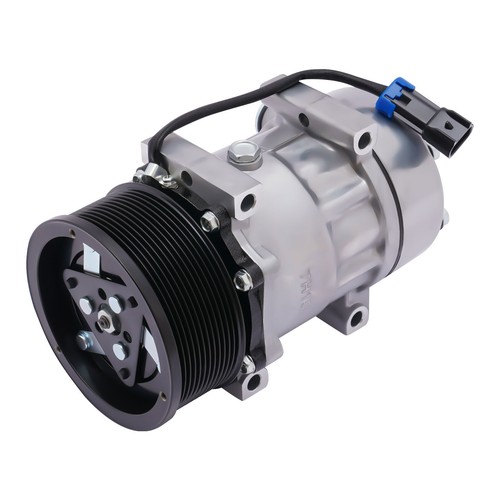 Compresor de aire acondicionado compatible con Peterbilt 388 F696003151 2008 2009 2010 F69-6003-151 12 V - Imagen 3 de 9