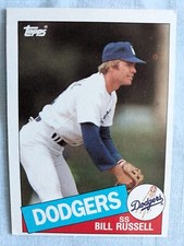 1985 Topps  #343  Bill Russell   Shortstop  Los Angeles Dodgers  FREE shipping
