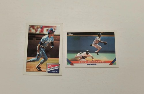 Blue Jays Tony Fernandez Lot 1987 Topps 485 1988 Donruss 319 1989 Fleer 231 - Picture 6 of 12