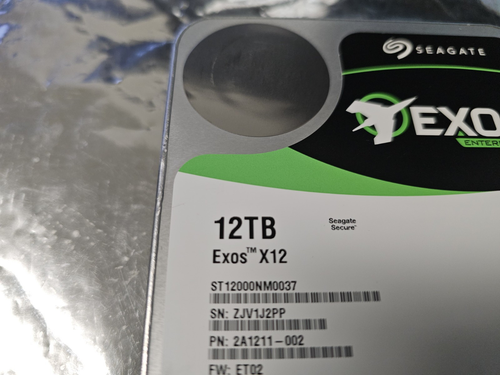 12TB HDD SEAGATE EXOS X12 ST12000NM0037 SAS 3.5" HARD DRIVE (NOT SATA) - Photo 11/11