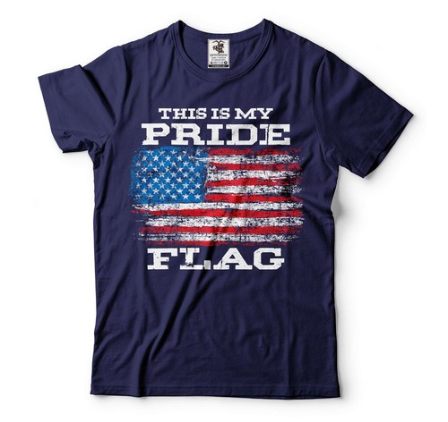 Mens Patriotic Shirt This Is My Pride Flag Shirt US Flag Tee USA Patriotic Gifts - Imagen 3 de 8