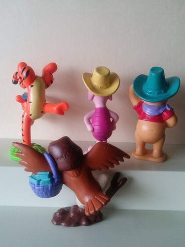 DISNEY WINNIE THE POOH & FRIENDS PIGLET-TIGER-OWL CAKE TOPPERS FIGURES - 4pcs - - Picture 6 of 7