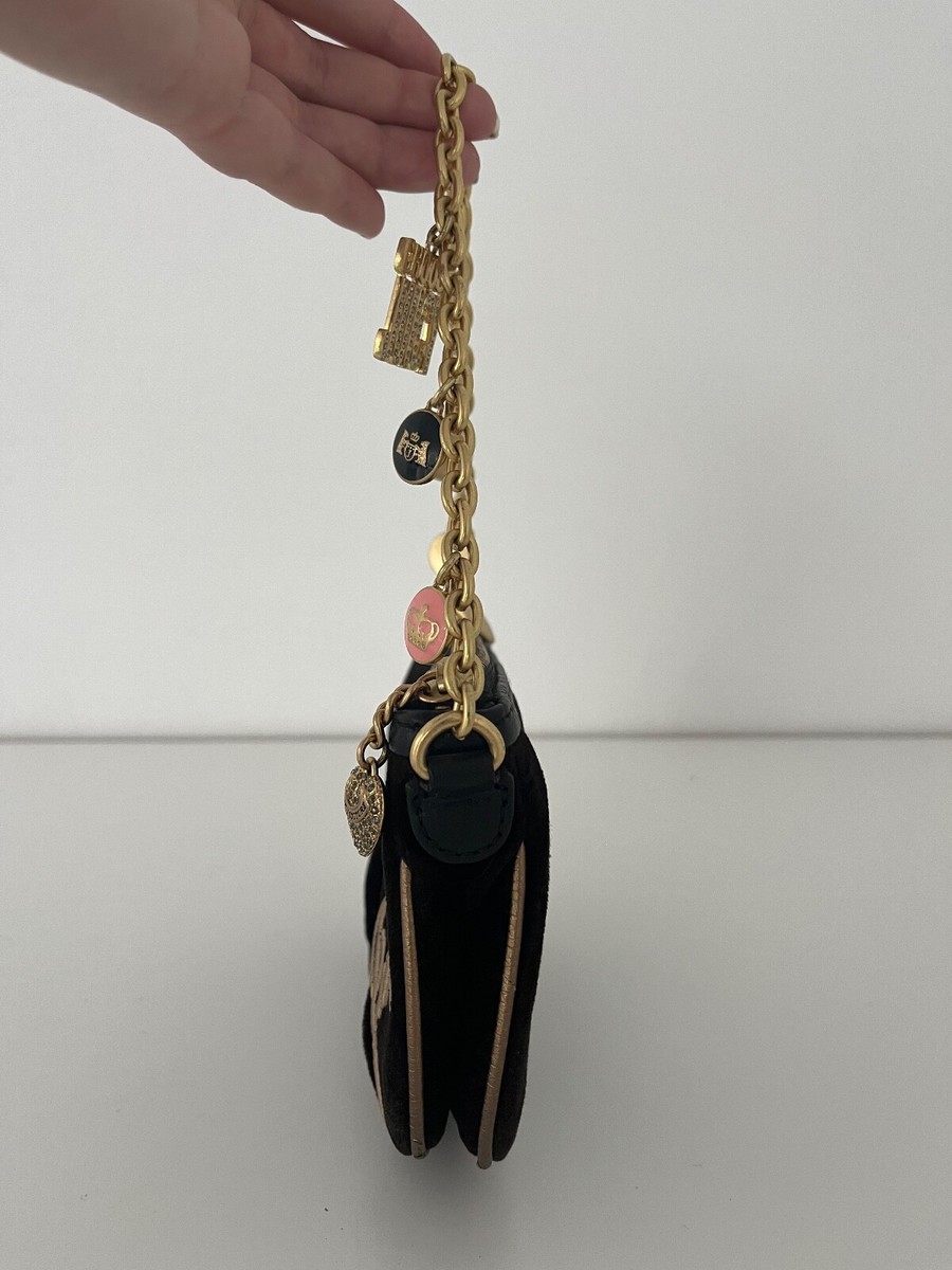 JUICY COUTURE スタッズ ハンドバッグ ブラック レザー y2k Juicy Couture Bag Y2K With Some Charms (Read Details) | eBay