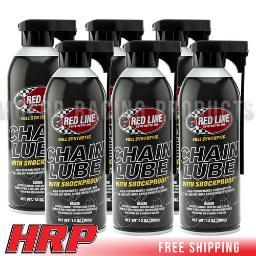 Red Line 43103 Chain Lube with ShockProof - 13oz, 6 Bottles