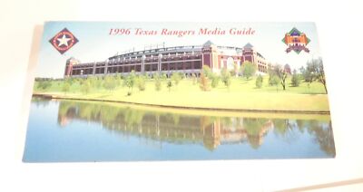 1996 TEXAS RANGERS MEDIA GUIDE THE BALLPARK IN ARLINGTON | eBay