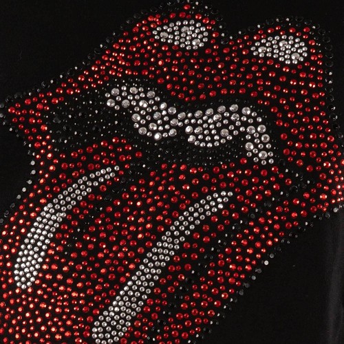 Camiseta Oficial The Rolling Stones Camiseta Clásica Lengua Diamante Licencia Damas - Imagen 7 de 11
