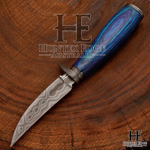 HUNTEX Custom Handmade Damascus Blade, 200 mm Best Outback Companion Boot Knife - Picture 3 of 12