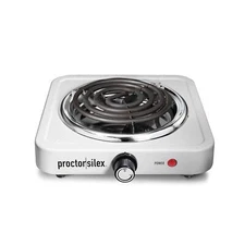 Proctor Silex Electric Stove Single Burner Cooktop Compact and Portable Adjus...