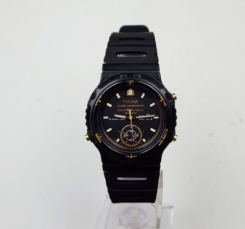 RARE,UNIQUE Men's JAPAN Vintage 1989 Watch PULSAR V600-6150. Alarm. Chronograph - Picture 8 of 20