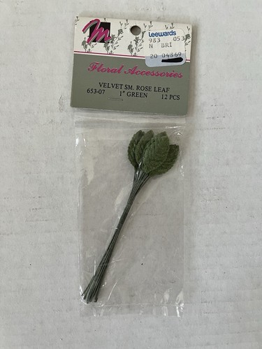 Craft Leaves Cloth Latex Rose Tiege Holly Zinnia Mum Baby Breath Daisy Lot 1”-3” - Picture 4 of 10