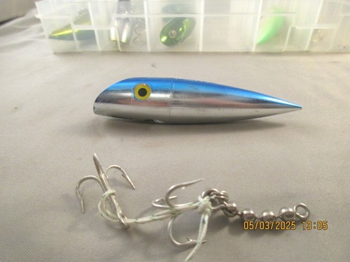 9 Vintage Luhr Jensen J-Plug Salmon 5.5 Inch No Rattle W Hooks never used vg - Picture 8 of 24