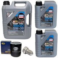 MotoröL Set 4600 5W-30 Liqui Moly 7 Liter + ÖLfilter + Schraube FüR Audi A4 A6