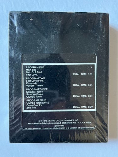 International Velvet Motion Picture Soundtrack 8 Track Tape - BRAND NEW SEALED - Picture 3 of 3
