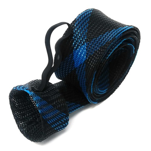 2pcs Fishing Rod Sleeve Sock Fishing Rod Cover Scalable Braided Mesh Rod - Picture 3 of 22
