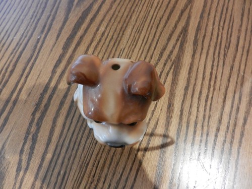 30er Jahre Vintage Terrier Hund mit Glasaugen Parfum Lampe - Bild 6 von 6