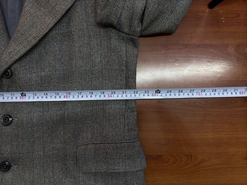 Vintage wide lapel Mens Coat bespoke Classic all worsted suit Over Coat 42R 44R - Picture 20 of 24