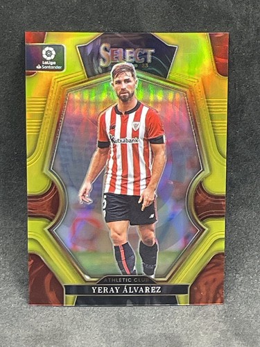 2022-23 Panini Select La Liga Yeray Alvarez #109 Mezzanino /10 Gold Wave