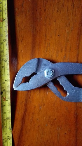 10" 250mm slim MULTI GRIP multigrip grooved pipe WATER PUMP PLIERS curved jaw - Picture 3 of 4