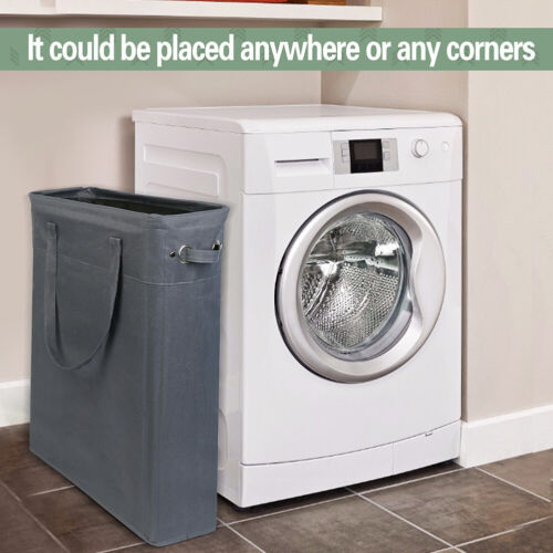Laundry Baskets Collapsible Hamper Foldable Large Clothes Storage Bin Organizer - Picture 8 of 8