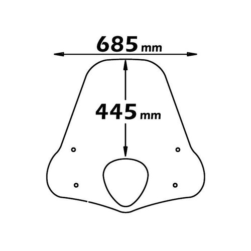 Isotta Pare-Brise Paravent Moyen Protection Malaguti Centre 160IE Cod.E29 - Photo 2/2