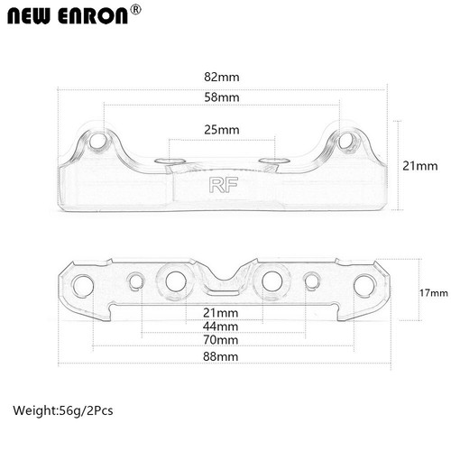 Supporto braccio inferiore gancio sospensione CNC #ARA330555 #ARA330588 per 1/5 ARRMA Kraton - Foto 5 di 59