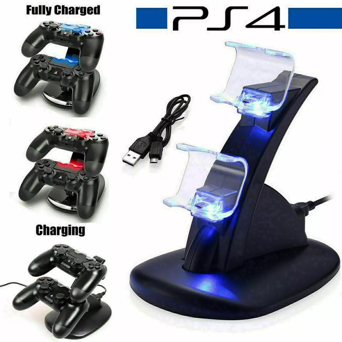 Chargeur double pour manette PS4 - Playstation 4