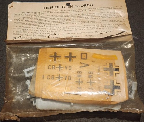 Airfix 1/72 tedesco WW2 Fiesler STORCH aereo da ricognizione vintage nuovo con scatola - Foto 2 di 11