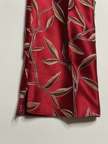 Prada Vintage Archive Spring 1997 Red Silk Bamboo Print Slim Pants 40 Runway - Picture 12 of 12