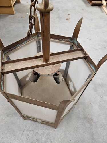 1940s light fixture From Methodist Church - Picture 5 of 7