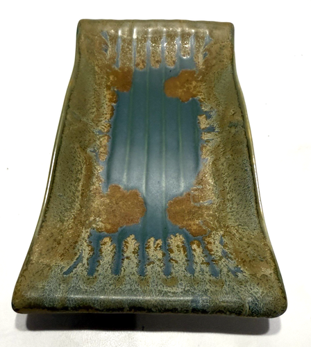 Japanese Lava Ceramic Stoneware Serving Dish 8"x4.5"X1.25" - Picture 4 of 6