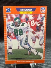1989  Pro Set  #318 Keith Jackson Philadelphia Eagles RC 0045