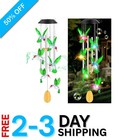 Elegant Waterproof Hummingbird Wind Chimes with Solar Lights for Outdoor Decor