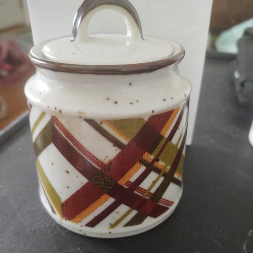 Vintage 1976 Ceramic Small Canister /Sugar dish with Lid/ Trinket Bowl - Picture 2 of 6