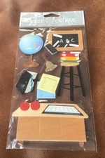JOLEE'S 3D Embellishment Stickers SCHOOL TEACHER