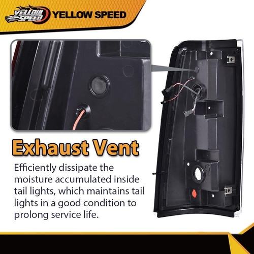 Fit For 1999-2006 Chevy Silverado LED Tail Lights Lamps Left+Right Black Smoke - Picture 9 of 10