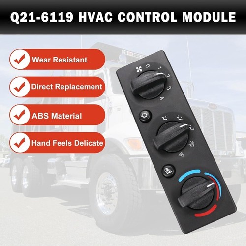 A/C Heater Climate Control Module Panel Switch for Peterbilt Trucks 337 348 389 - Picture 4 of 18
