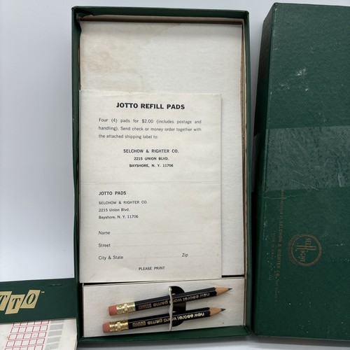 Vintage 1973 JOTTO Secret Word Game COMPLETE By Selchow & Righter Scrabble Maker - Picture 2 of 9