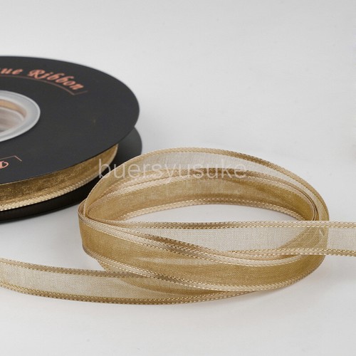 25Yds Reel Wide Satin Edge Sheer Organza Ribbon Chiffon - 1cm 1.5cm 2.5cm 4cm W - Picture 29 of 40